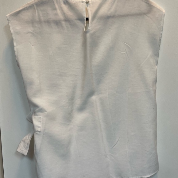 Club Monaco white tie front shirt / blouse - Picture 2 of 2